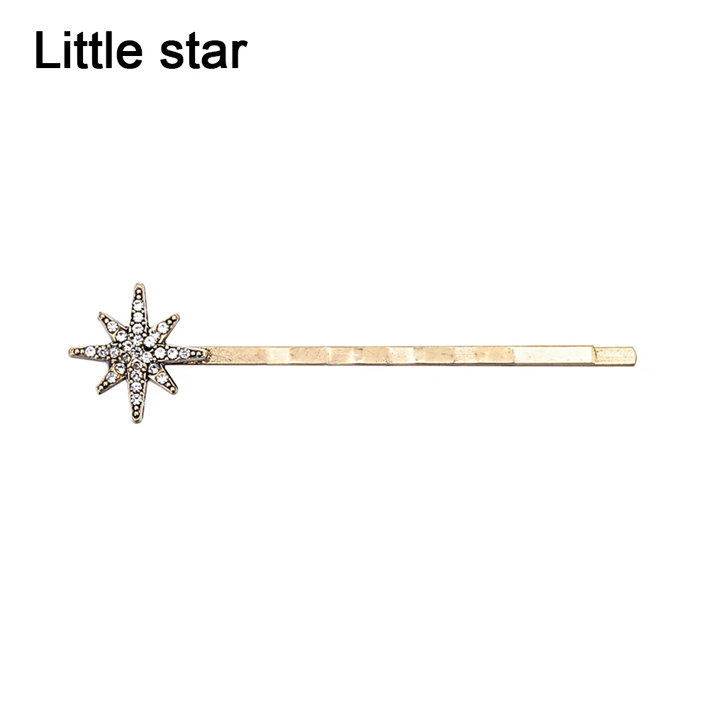 Little star Женская модная заколка для волос с листьями и перьями, элегантная заколка для волос, вечерние украшения для волос в стиле ретро, аксессуары для волос, лидер продаж - Цвет: Little star