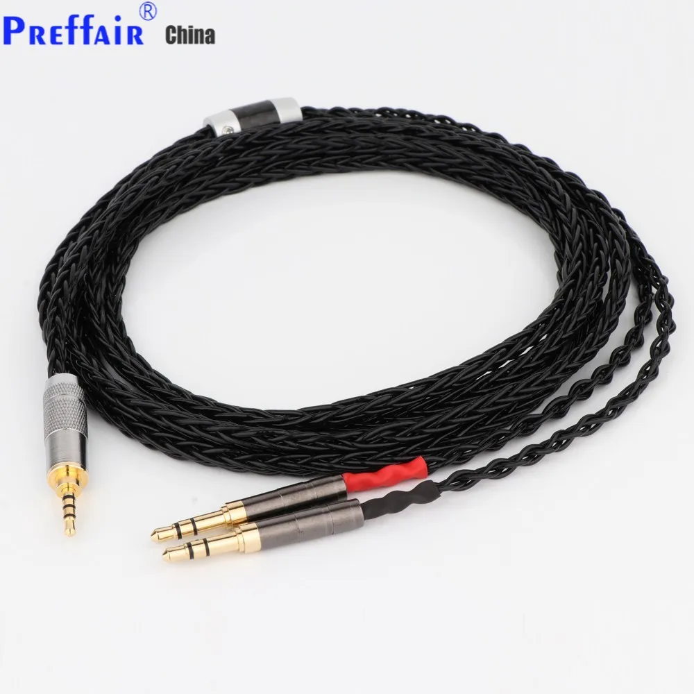 

Preffair 8 Cores Headphone Earphone Cable For Denon AH-D600 D7100 Hifiman Sundara Ananda HE1000se HE6se he400