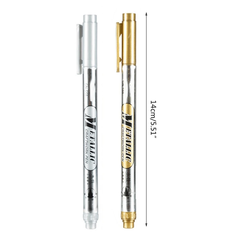 

12 Pcs Epoxy Resin Drawing Pen Graffiti Point Pen Acrylic Paint Metallic Marker P9YF