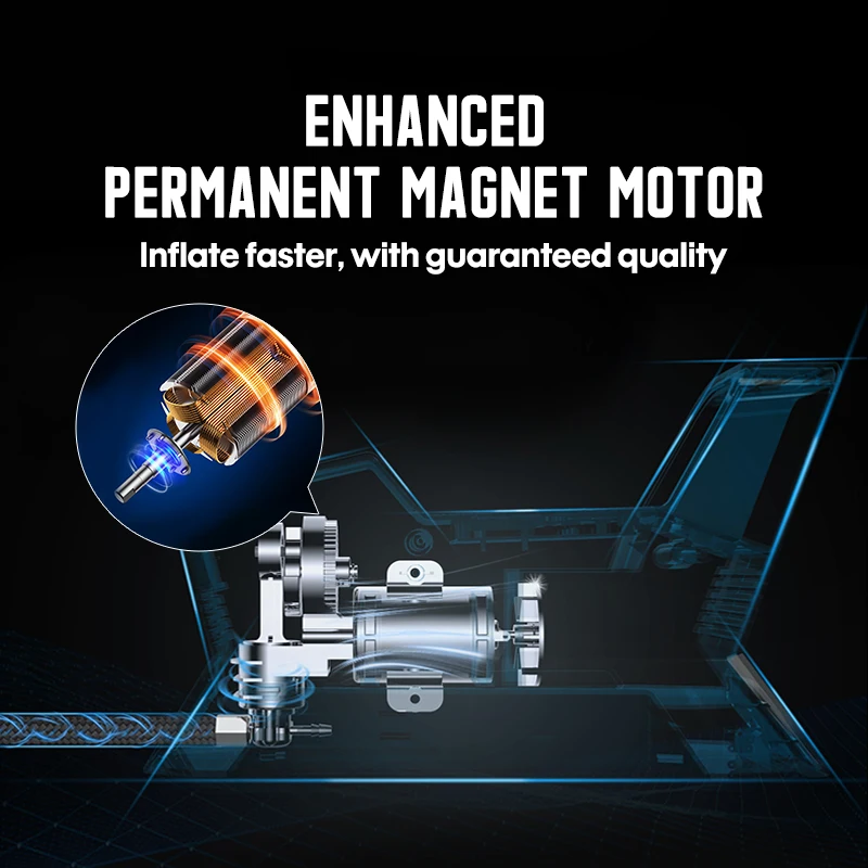 Насос надувной 4 в 1 воздушный компрессор светодиодный светодиодсветильник кой