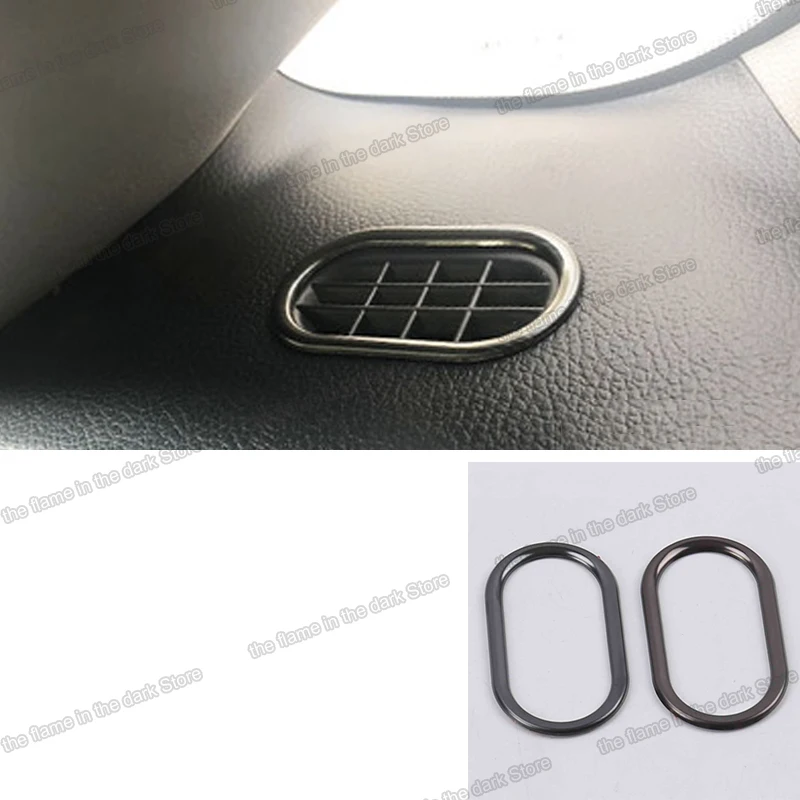 

Lsrtw2017 Stainless Steel Car Rear Window Triangle Outlet Frame Vent Trims for Kia K3 Cerato 2016 2017 2018 Accessories Auto