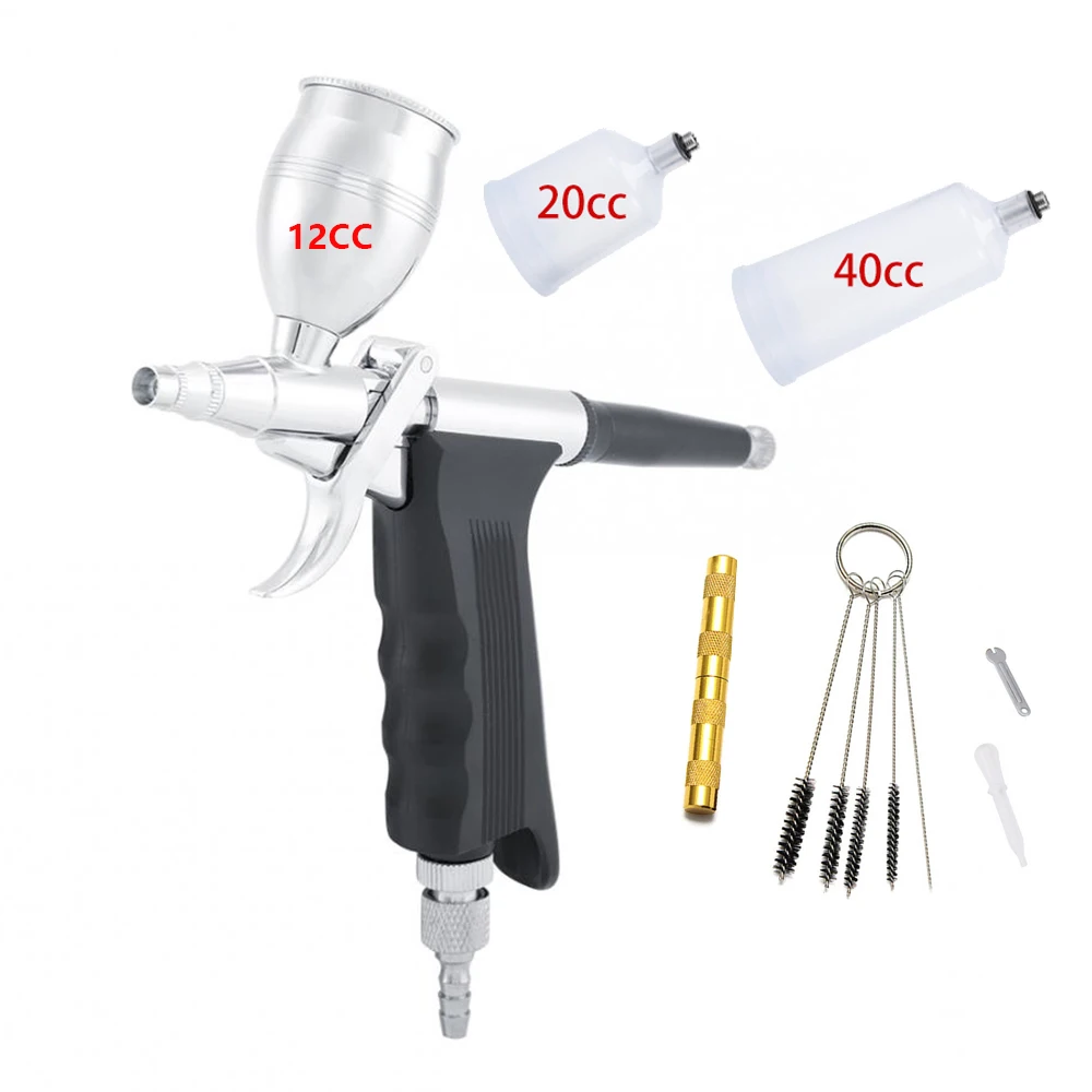 Dual Action High Capacity Airbrush Trigger Pen Machine Temprrary Tautto Car Model Craft Spray Gun | Инструменты
