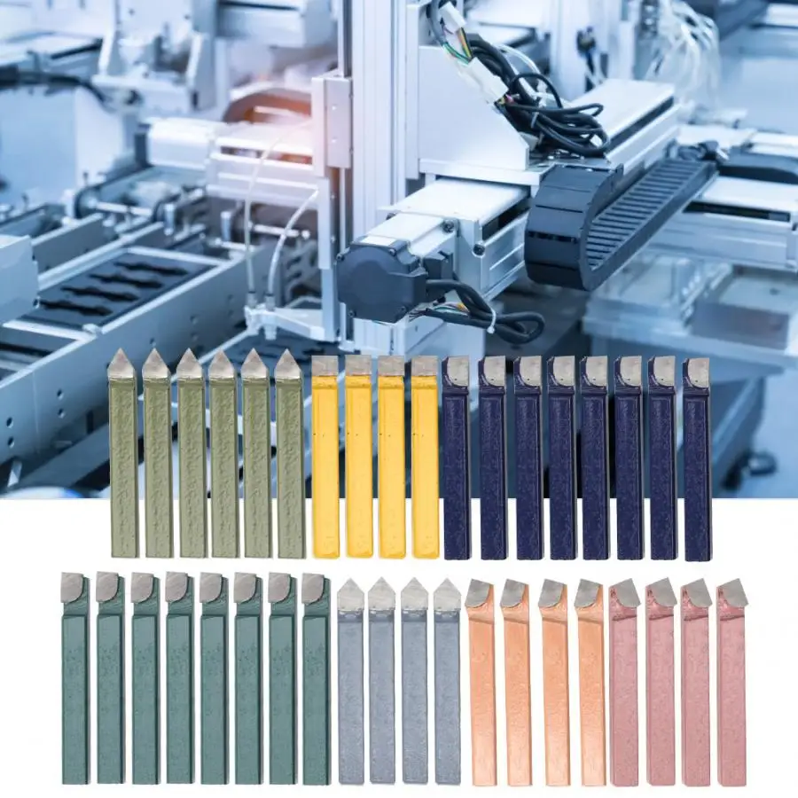 Набор резцов для токарного станка комплект из 38 твердосплавных наконечников 3/8