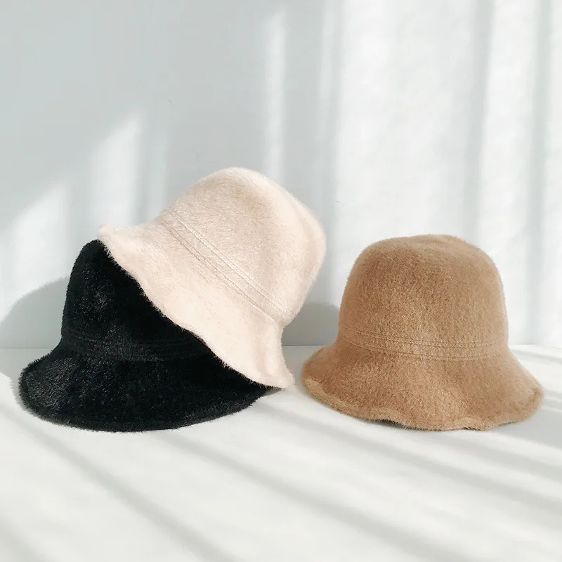 Зимняя Панама для женщин ветрозащитная утепленная меховая теплая осенне зимняя