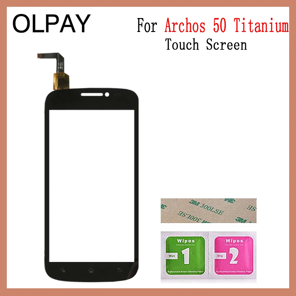 

5.0'' Mobile Phone For Archos 50 Titanium Touch Screen Glass Digitizer Panel Lens Sensor Tools Free Adhesive+Wipes