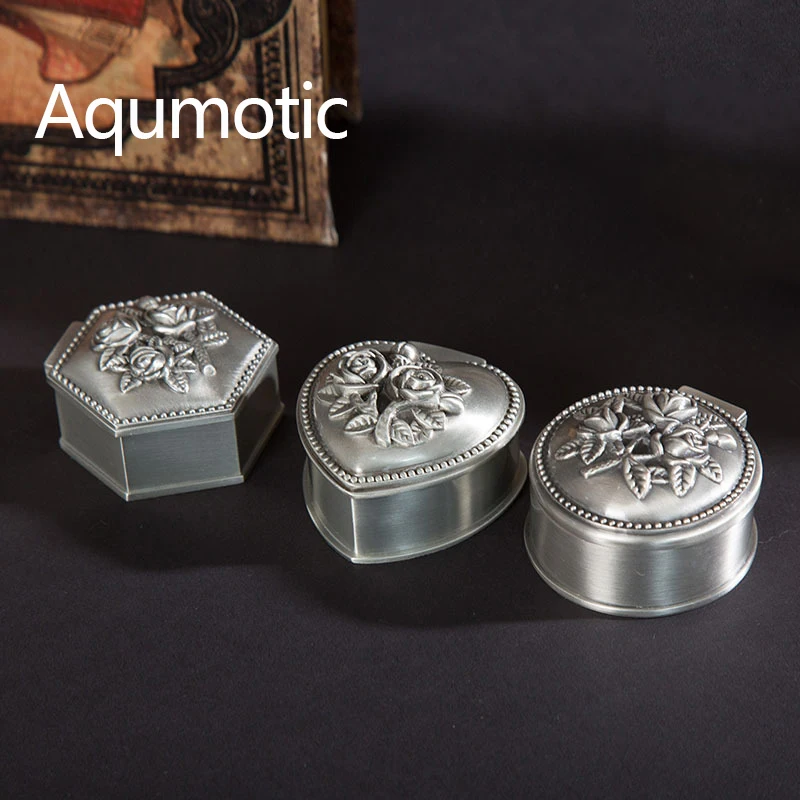 

Aqumotic шестигранный сосуд круглая коробка 1 шт. в форме розы в форме сердца d около 6 см Ювелирное кольцо предложение роскошные коробки для хран...