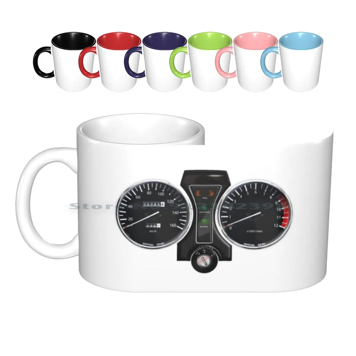 

Gn 250 1997 Ceramic Mugs Coffee Cups Milk Tea Mug Motorcycle Motorbike Dials Creative Trending Vintage Gift Bottle Cup