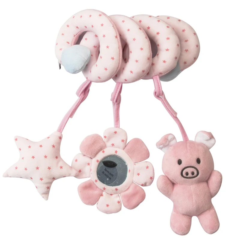

Коляска милые животные кроватка Мобильная кровать детские игрушки на кроватку спиральная коляска для новорожденных от 0 до 12 месяцев разви...