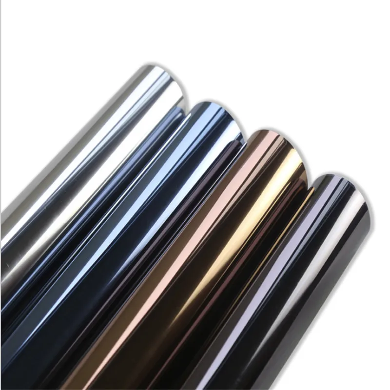 Зеркальная пленка для конфиденциальности самоклеящаяся окон DIY жилого дома