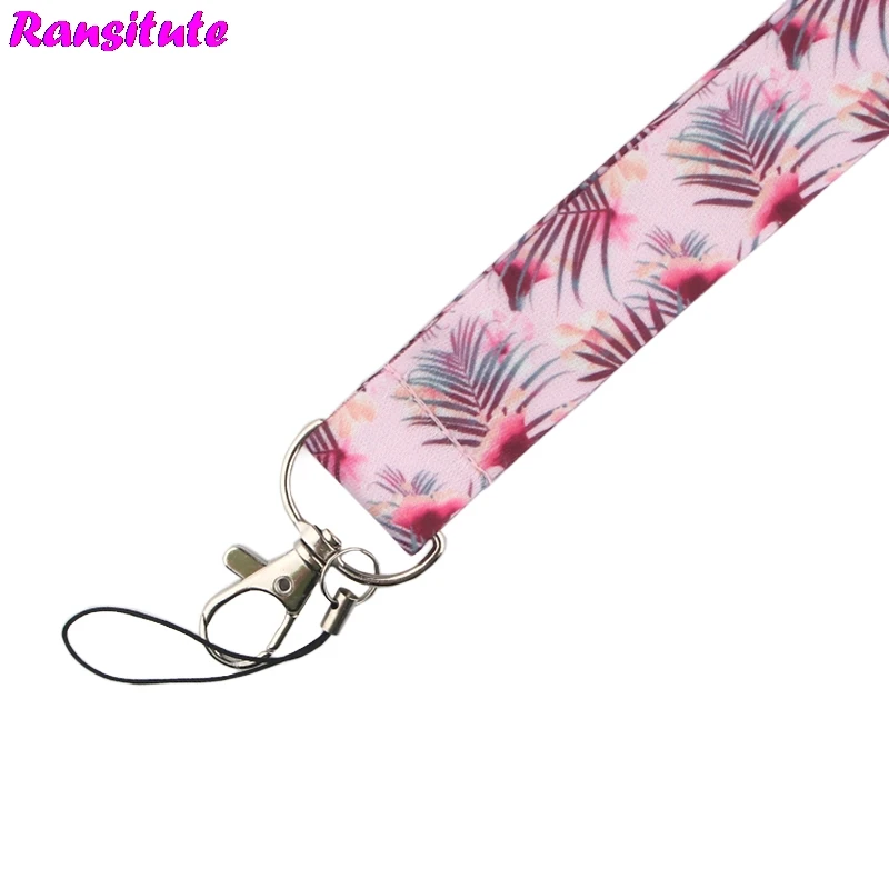 Ransitute R502 Гавайские листья КЛЮЧИ ID карты ТРЕНАЖЕРНЫЙ зал Мобильный телефон ремни