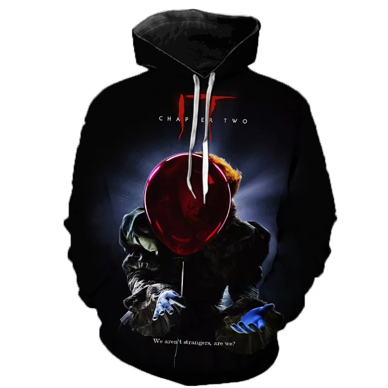 IT Chapter Two Horror/фильм триллер 3D толстовки модные повседневные с капюшоном новый