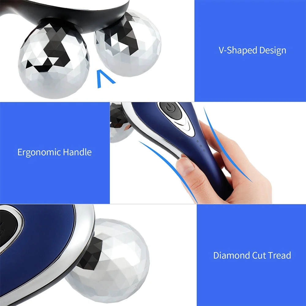 3D роликовый массажер для лица V Форма за кожей лифтинг кожи Красота аппарат