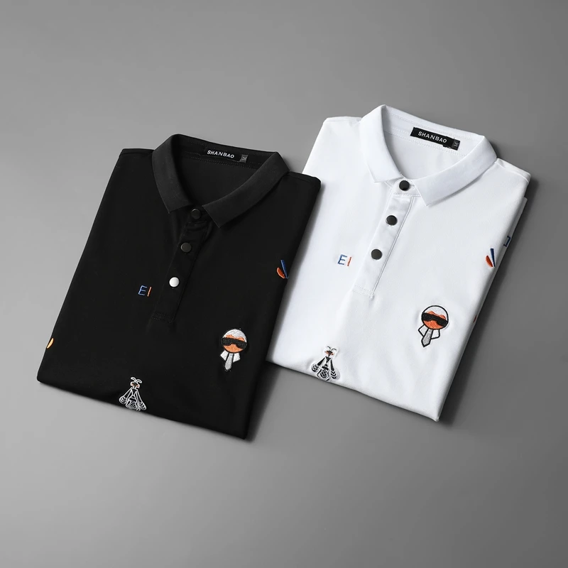 

EU/US Great Designer Men's Polo Shirt Mens Casual Cotton Embroidery Polo shirt Men Short Sleeve High Quantity Clothes E0227