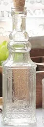 Transparent s size Маленькая винтажная резная стеклянная ваза башня ваза для дома украшения реквизит для фотосессии винтажная стеклянная бутылка зеленое растение стеклянные цветочные вазы - Цвет: Transparent s size