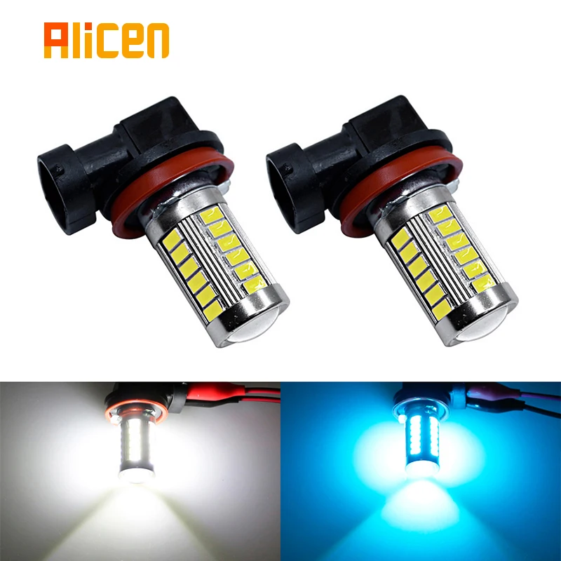 Светодиодные лампы H11 2 шт. H8 9006 HB4 9005 HB3 противотуманные фары 5630/5730SMD автомобильные