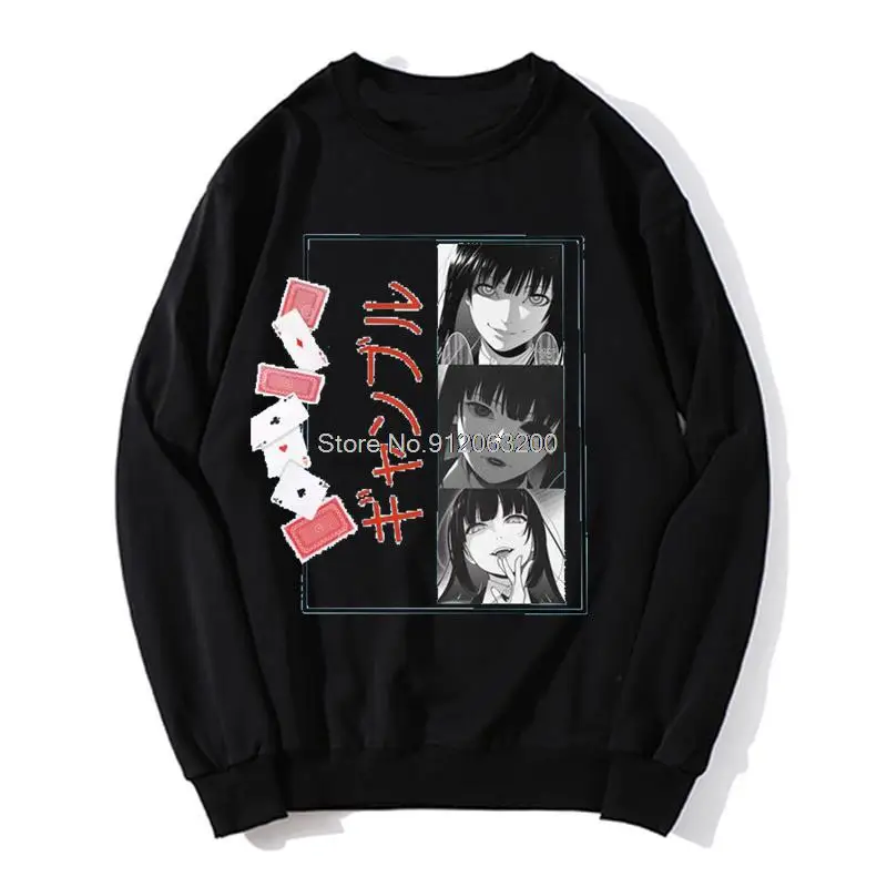 

Yumeko Kakegurui Jabami Hoodie Anime Manga Compulsive Gambler Men O-neck Hoodies Fleece Sweater Sweatshirt Harajuku Streetwear