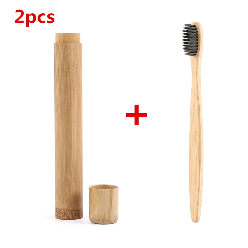 Экологичная портативная дорожная банка для зубных щеток с крышкой контейнер из