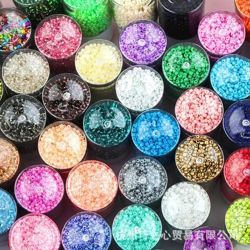 

10 Colors 2mm Mini Glass Seed Beads DIY Beading Bracelet Necklaces Key Chains Jewelry Making Art Crafting 30000Pcs