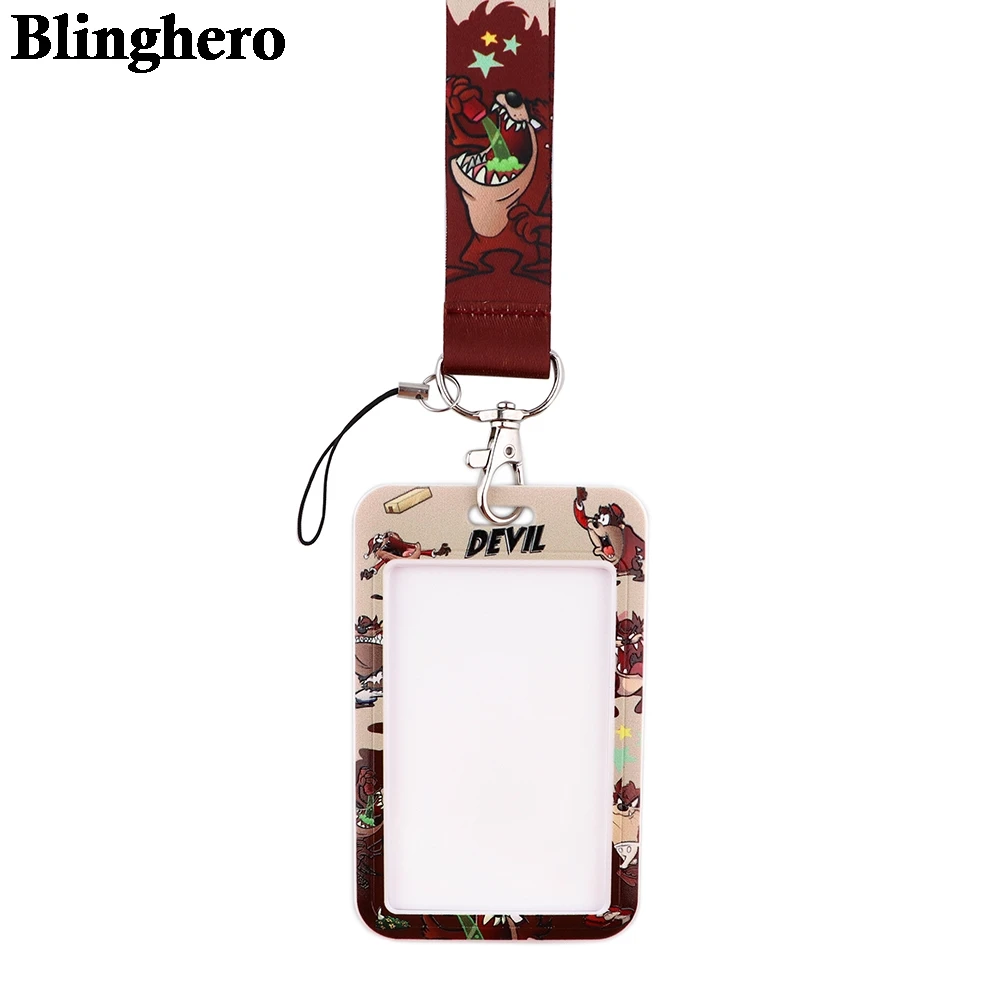 Ремешок на шею CB454 в виде мультяшного монстра милое животное шнурок для ключей ID