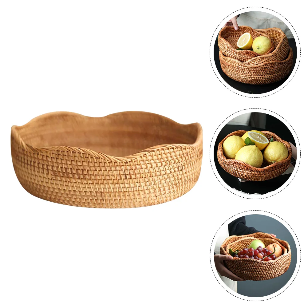 

1 шт. универсальная плетеная кухонная корзина для хранения