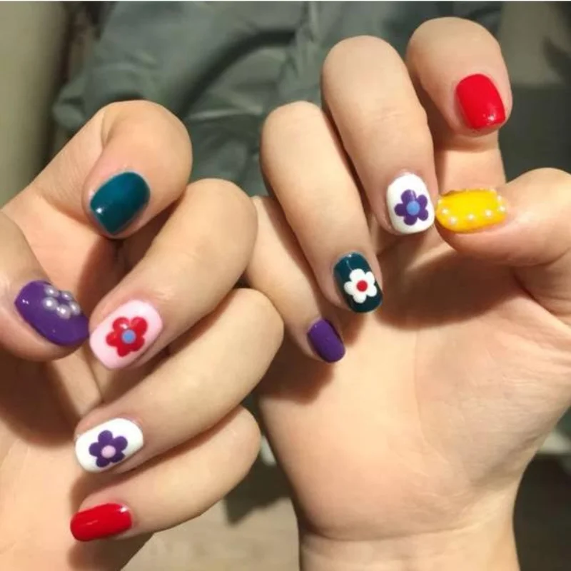 Весенне-летние серии наклеек для дизайна ногтей слайдер наклейки цветы фрукты