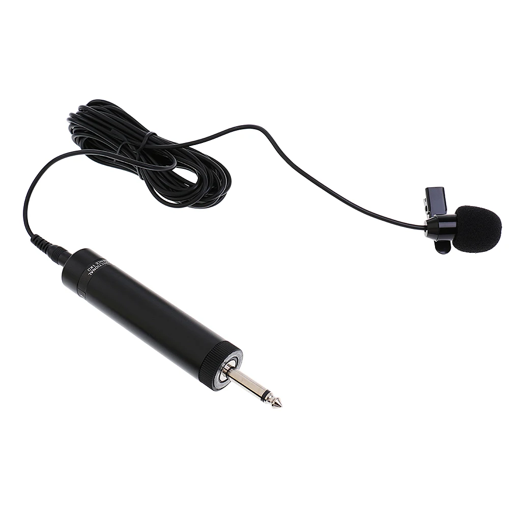 

Lapel Tie Microphone Condenser Mic 6.5mm Jack for Musical Instrument Voice