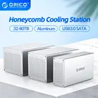 Док-станция ORICO, алюминиевый корпус для жестких дисков, 32-80 ТБ, SATA на USB 3,5
