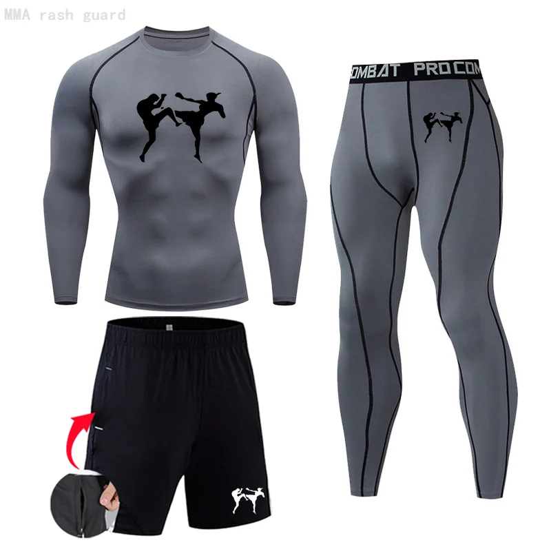 

Compression Leggings Running Pants Men Fitness Quick dry Sweat Gym Workout Tights Training set Jogging Suits Men Tracksuit 4XL