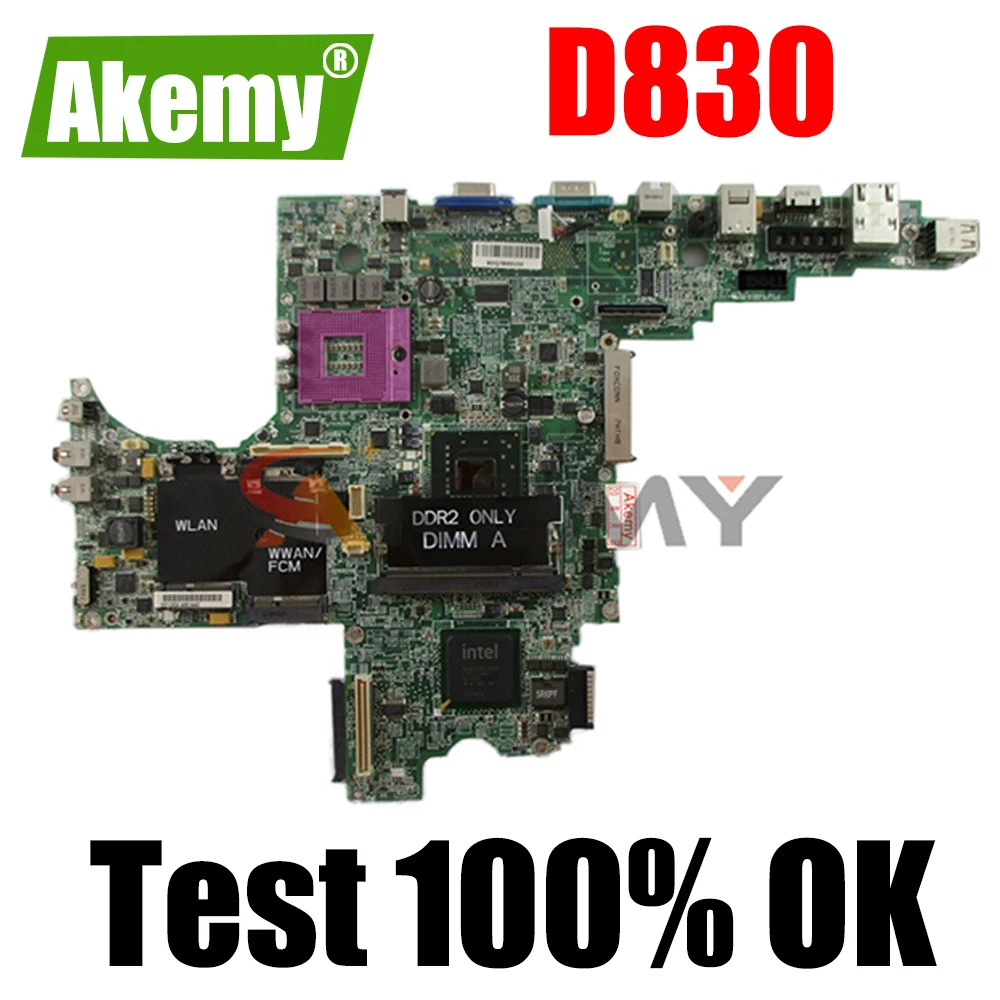 Бесплатная доставка Для материнской платы ноутбука D830 фотосессия 0MY199 MY199 DA0JM7MB8E0