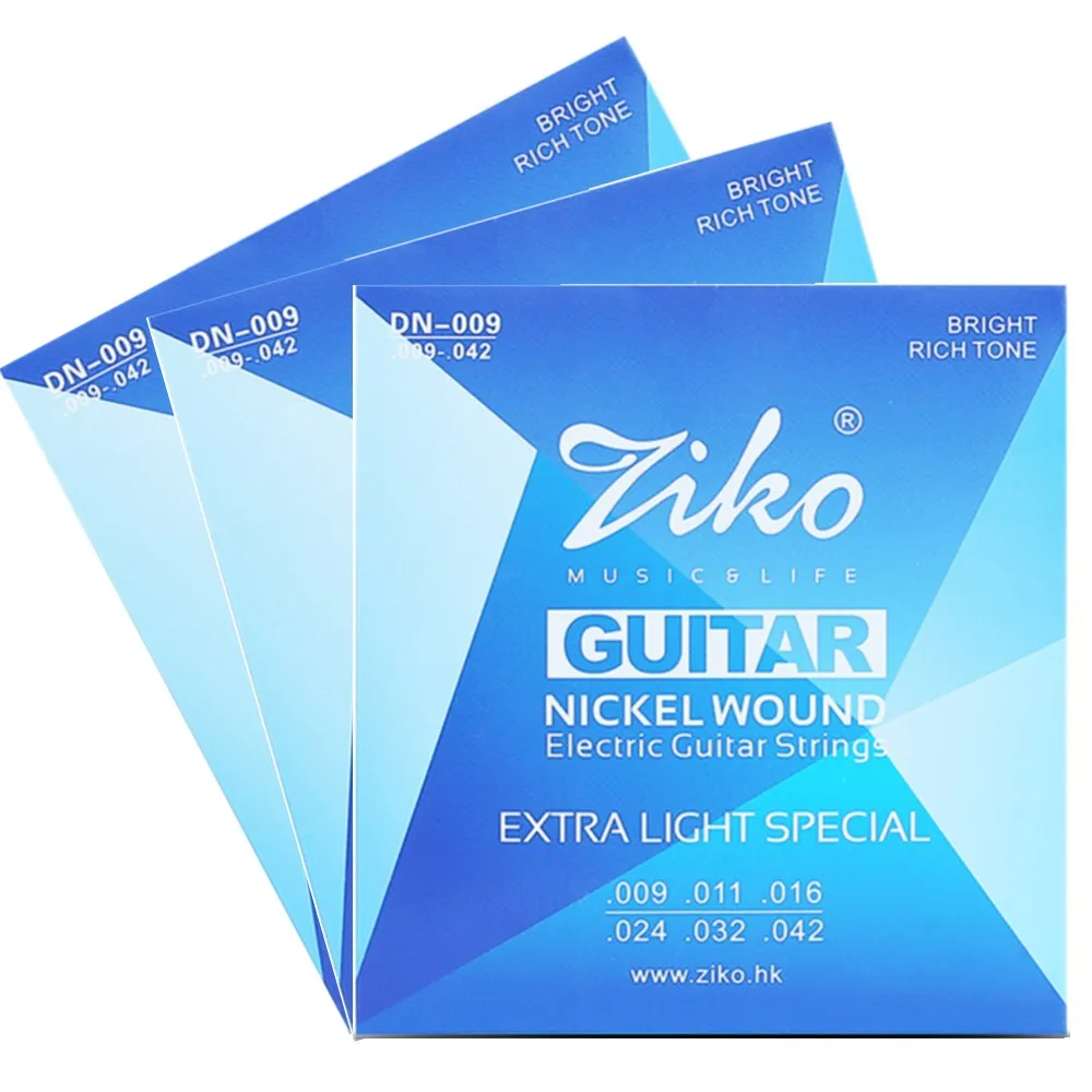 

3 Pieces Of Original Electric Guitar String Ziko DN-009 High Quality Nickel Winding Suitable For Electric Guitar Accessories