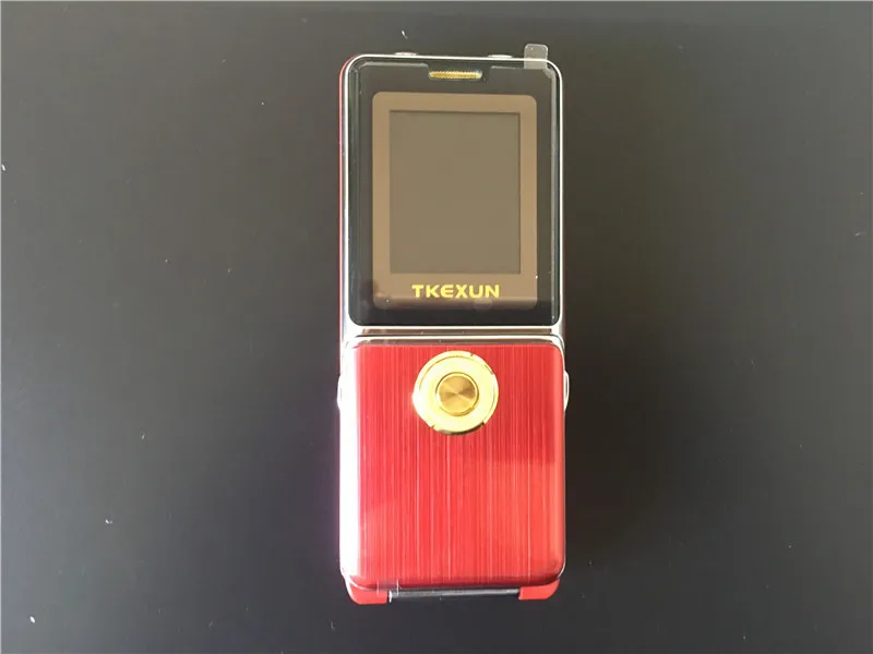Новинка,, TKEXUN G6000, флип-телефон, две sim-карты, камера, MP3, MP4, двойной фонарь, роскошный, для пожилых людей, дешевый, 1,8 дюймов, сотовый телефон - Цвет: Красный
