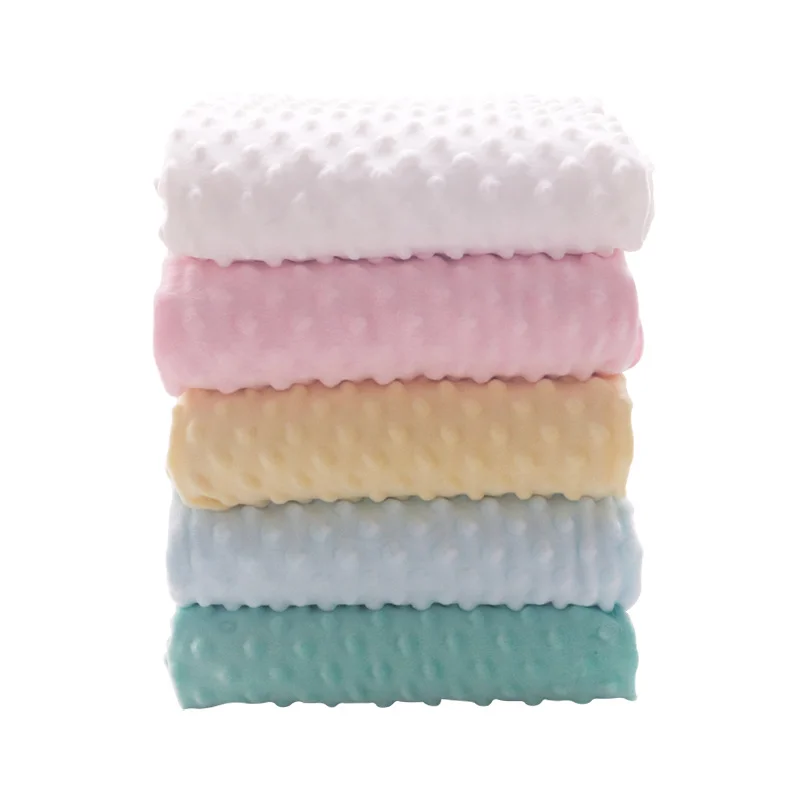 High Quality Baby Minky Dot Plush Fabric For Sewing Kids Blanket Comforting Eco-friendly 160 CM | Дом и сад