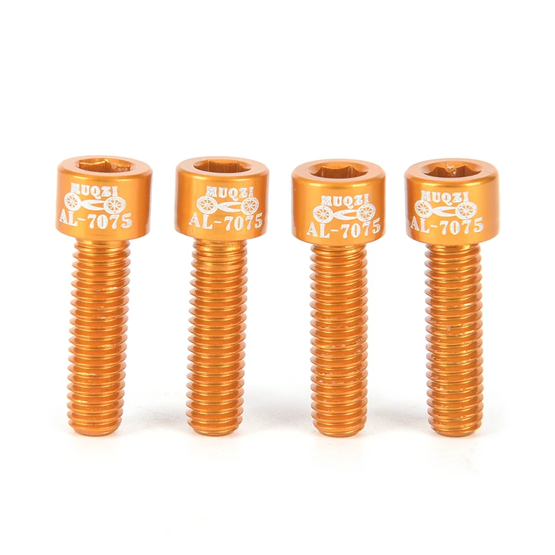 4 шт. M5 * 17 мм рулевой винт для руля велосипеда алюминиевый сплав горный велосипед