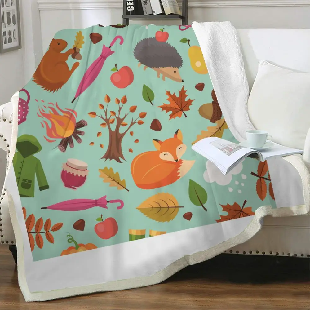 

Одеяло плюшевое в стиле Харадзюку для кровати