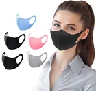 5 шт. моющиеся эластичные ушной уход за кожей лица дыхательная маска многоразовая пыль хлопковая маска для губ модные черная маска для взрослых
