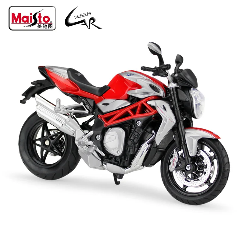 

Модель автомобиля Maisto 1:12 MV Agusta Brutale 1090RR, модель мотоцикла из сплава, металлическая игрушечная машинка, коллекция игрушек для детей