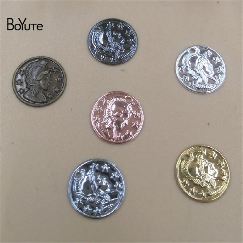 Металлические латунные подвески для монет BoYuTe (500 шт./лот) 10 мм аксессуары ручной