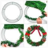1 x wreath frame metal floral hoop frame flower ring wreath vine hanging wedding party supplies new year valentines party