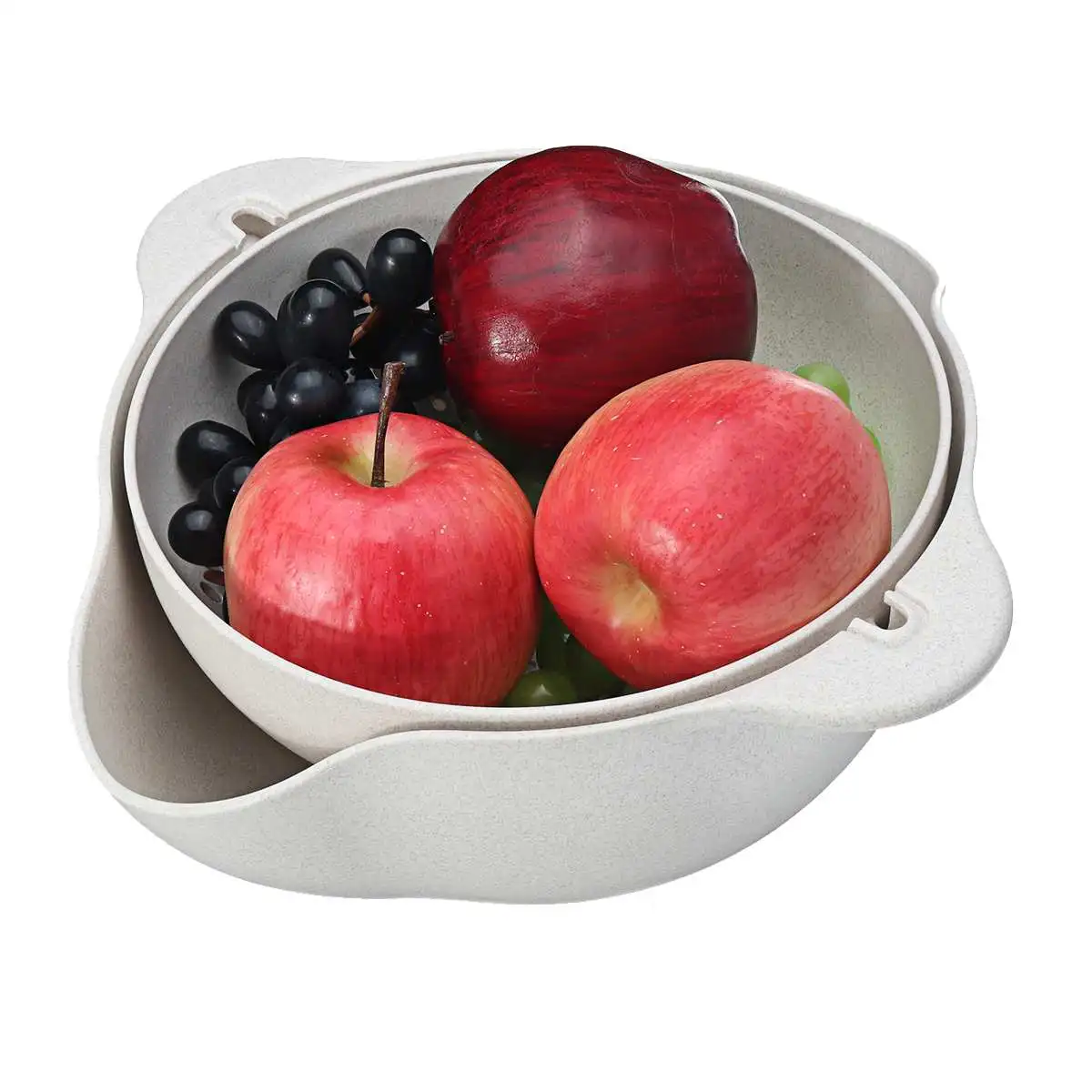 2 размера корзина для мытья риса сетчатый фильтр органайзер двойная сливная