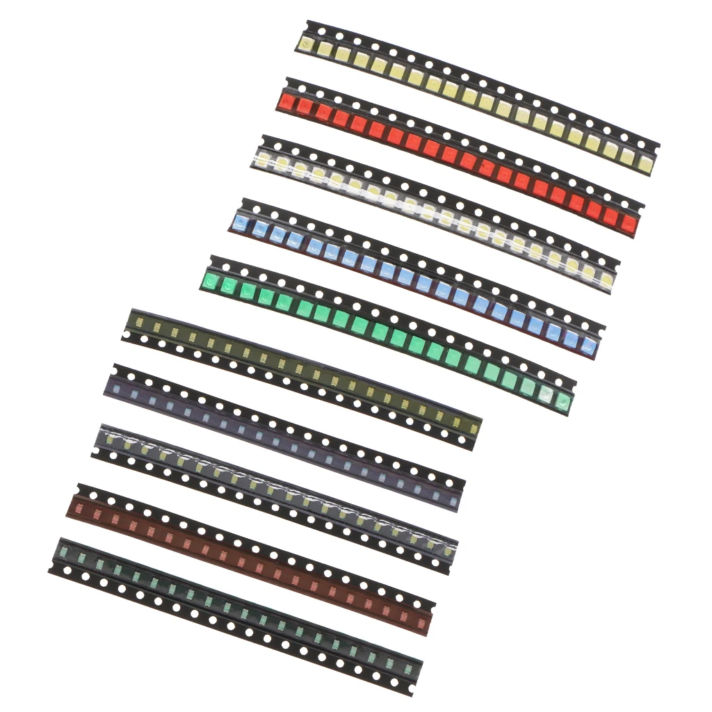 200 шт. SMD СВЕТОДИОДНЫЙ диодный свет Ассорти комплект супер яркий светодиодный