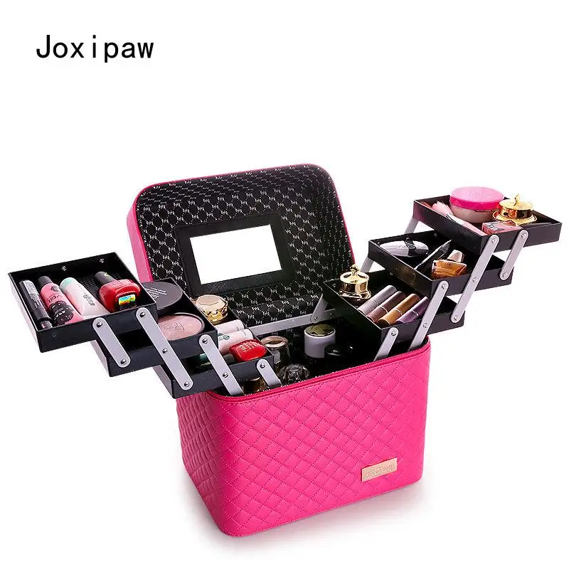 

Large-Capacity Cosmetic Bag, Multifunctional Small Square Bag, Portable Portable Multi-Layer Cosmetic Storage Box, Simple Box