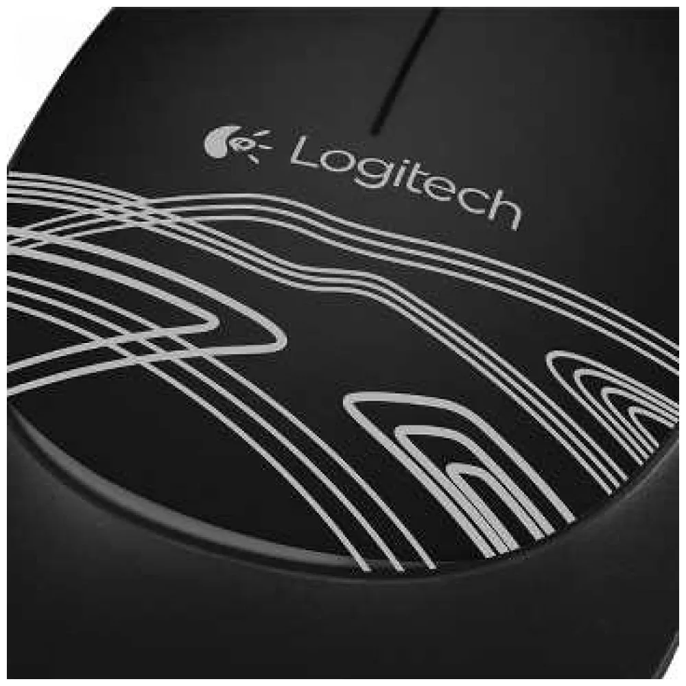 Мышь Logitech M105 Black (черная с рисунком оптическая 1000dpi USB 1.5м 3 кнопки)|Мыши| |