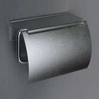 thickened alumimum tissue holder toilet hotel engineering tissue box toilet roll stand paper box mobile phone tissue holder