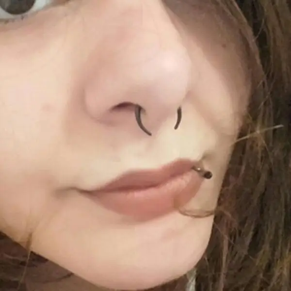 1Pcs Hot Nose Clip On 6/10 mm Surgical Steel Ring Thin Small Hoop Piercing Studs For Women Girls | Украшения и аксессуары