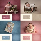 Фон для фотосъемки новорожденных Розовый однотонный текстурный настенный фон для фотосъемки на день рождения детский портрет