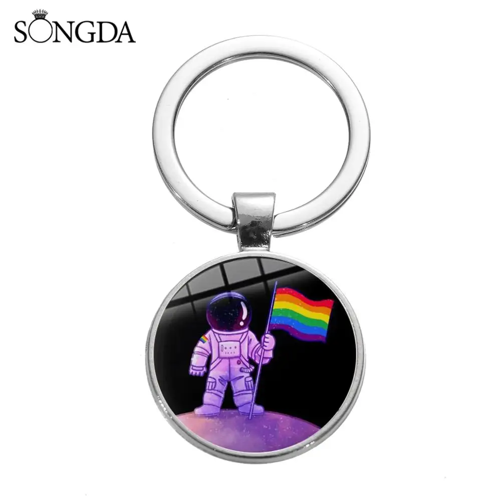 С изображением ЛГБТ радуги Флаг для гей гордость брелок антидискриминационного