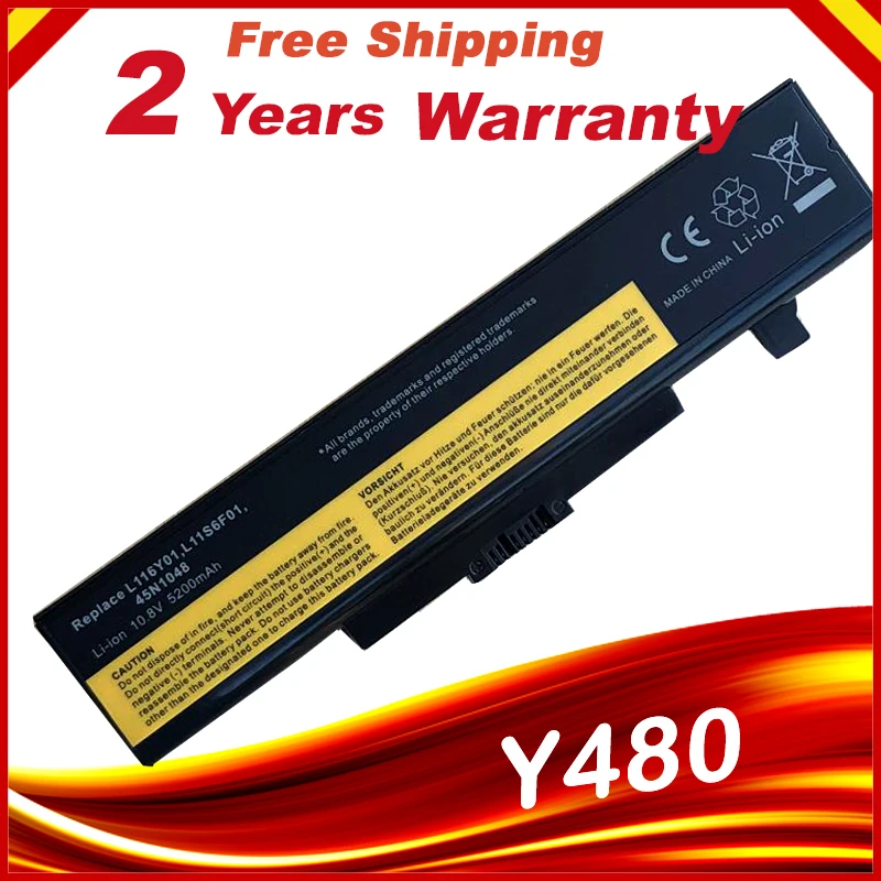 Аккумулятор для ноутбука Lenovo IdeaPad G480 G485 Y480 G410 G400 G500 G510 G580 Z480 Z485 G585 10 8 V 48Wh Бесплатная