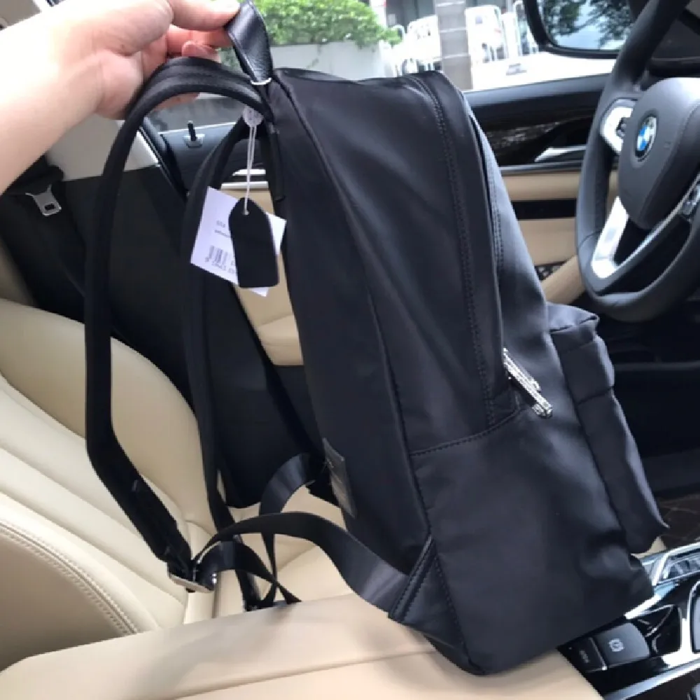 

Backpacks Women Black Simple Solid Shoulder Bags Students College Waterproof Small Large Capacity Zipper Travel Anti-theft Chic