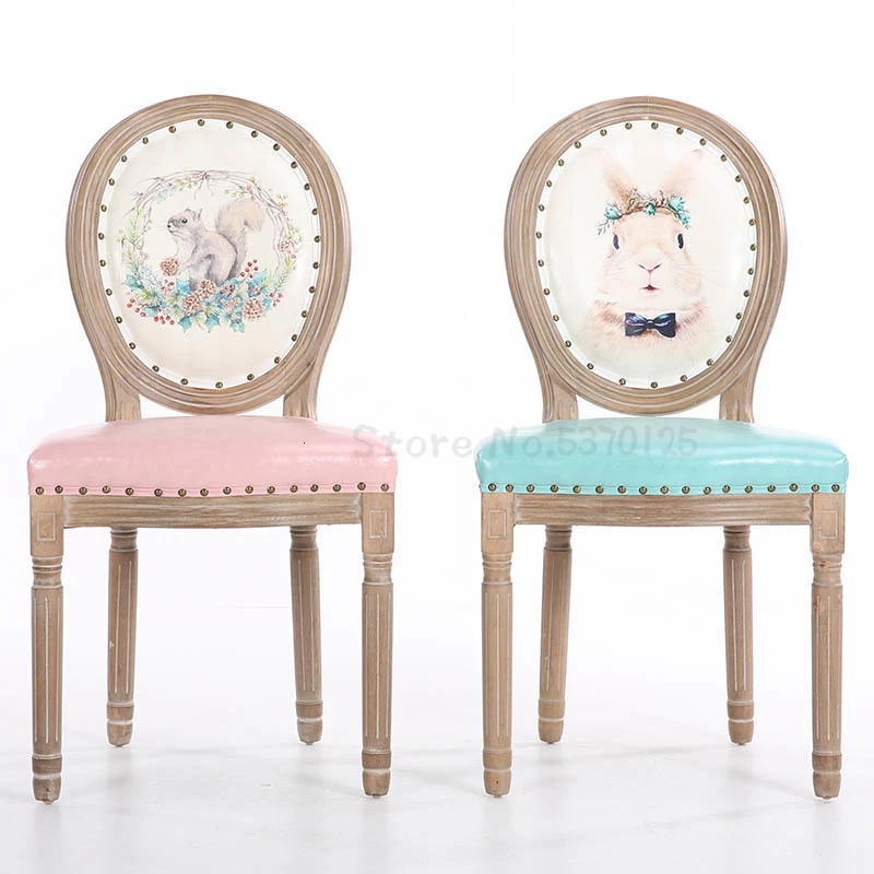 Стул для маникюра современный минималистичный семейный стул в стиле ретро