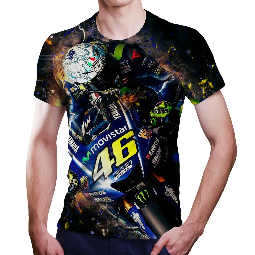 

2021 Men'S Summer New Motorcycle Cartoon t-Shirts 3D Printing Casual Short Sleeve Harajuku Anime Top Oversized T-Shirt 110-6XL